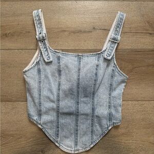 Light Blue Denim Top